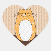'Orange Cat' Sticker