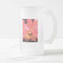 Orange Cattleya Orchid Mugs