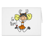 Orange Cheerleader Cards