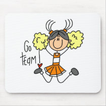 Orange Cheerleader mousepads
