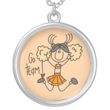 Orange Cheerleader Necklace