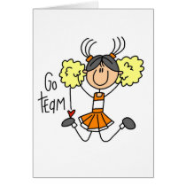 Orange Cheerleader Tshirts and Gifts Card