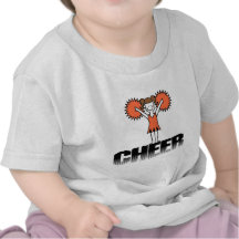Orange Cheerleading T-shirts and Gifts