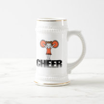 Orange Cheerleading T-shirts and Gifts Coffee Mugs