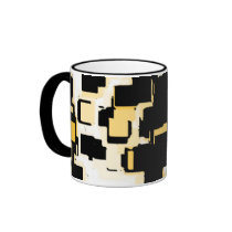 "Orange Chocolate Cake" Geometric Art mugs by RLMdesignes "Orange Chocolate Cake" Geometric Art mugs
