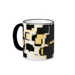 "Orange Chocolate Cake" Geometric Art mugs