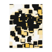Orange Chocolate Cake, geometric graphic postcards by RLMdesignes Orange Chocolate Cake, geometric graphic postcards