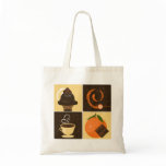 Orange Chocolate Tote bags