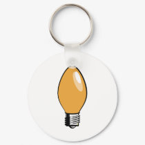 Orange Christmas Tree Light keychains