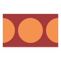 Orange Circles on Red stickers