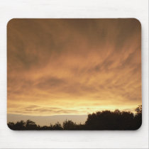 Orange clouds. mousepads