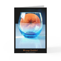 Orange cocktail card by photographs Orange cocktail card