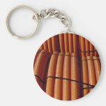 Orange coiled plastic tubing Photo Key Chains