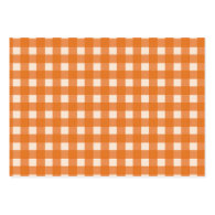 orange color country plaids business card