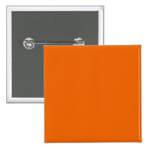 Orange Color Square Button Pinback