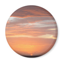 Orange Colored Sky magnets by BlueSkiesGallery Orange Colored Sky magnets