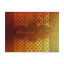 Orange Contemporary Celtic Pattern postcards
