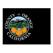 Orange county seal postcards