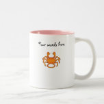 Orange crab coffee mug