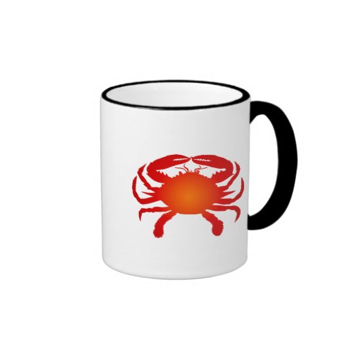 Orange Crab Coffee Mugs