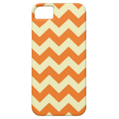 Orange Cream Citrus Chevron ZigZag Stripes Gifts iPhone 5 Case