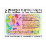 Orange Cream Sickletini Ice Cream Martini Postcard