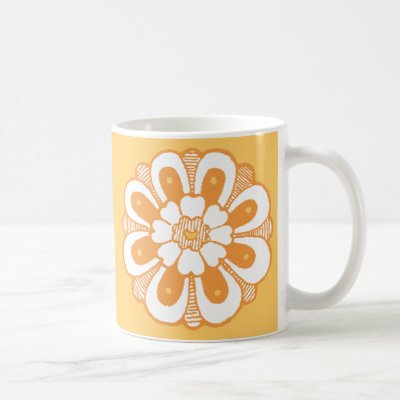 Orange Creme Daisy Mug by litabug