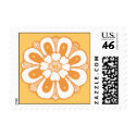 Orange Creme Flower postage
