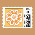 Orange Creme Flower stamps