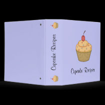 Orange Cupcake Recipe Binder binders