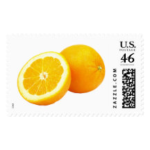 Orange Custom Large Postage
