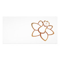 Orange Daffodil Photo Card