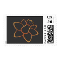 Orange Daffodil Stamps