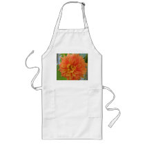 Orange Dahlia aprons by charlesblack7 Orange Dahlia aprons