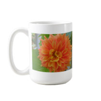 Orange Dahlia mugs by charlesblack7 Orange Dahlia mugs