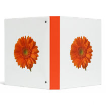 Orange Daisy Binder