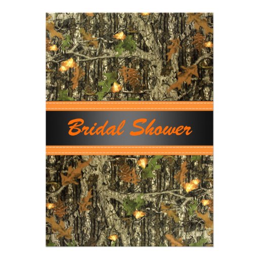 Orange Daisy Bridal Shower Invitation
