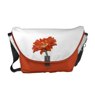 Orange Daisy Gerbera Flower Bag