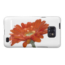 Orange Daisy Gerbera Flower Samsung Galaxy S Covers