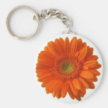 Orange Daisy Keychain