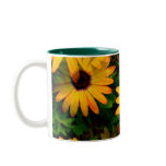 Orange Daisy Like Large Mug