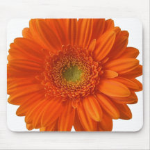 Orange Daisy Mouse Pad