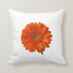 Orange Daisy Pillow