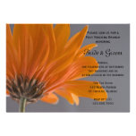 Orange Daisy Post Wedding Brunch Invitation