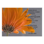 Orange Daisy Rehearsal Dinner Invitation