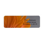 Orange Daisy Return Address Label