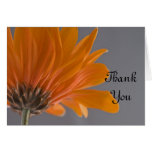Orange Daisy Wedding Bridesmaid Thank You Card