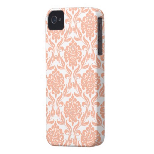 Orange Damask Pattern Case-Mate iPhone 4 Case