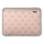 Orange Damask Pattern Macbook Air Sleeve