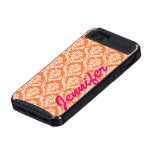 Orange Damask Skinit Iphone 5 case skinit case